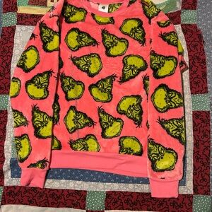 Vibrant Pink and Green Kids Sweatshirt